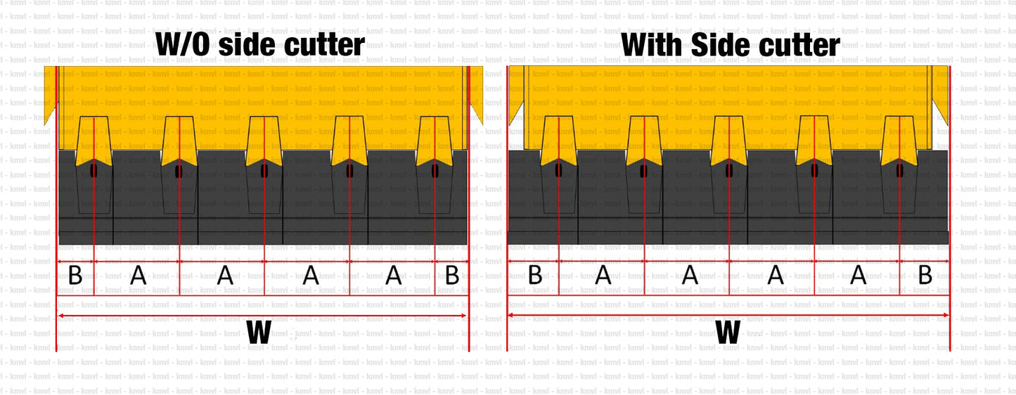 【MIJ】TEETH PLATE SET 25S / VERTICAL PIN - 25W4C10