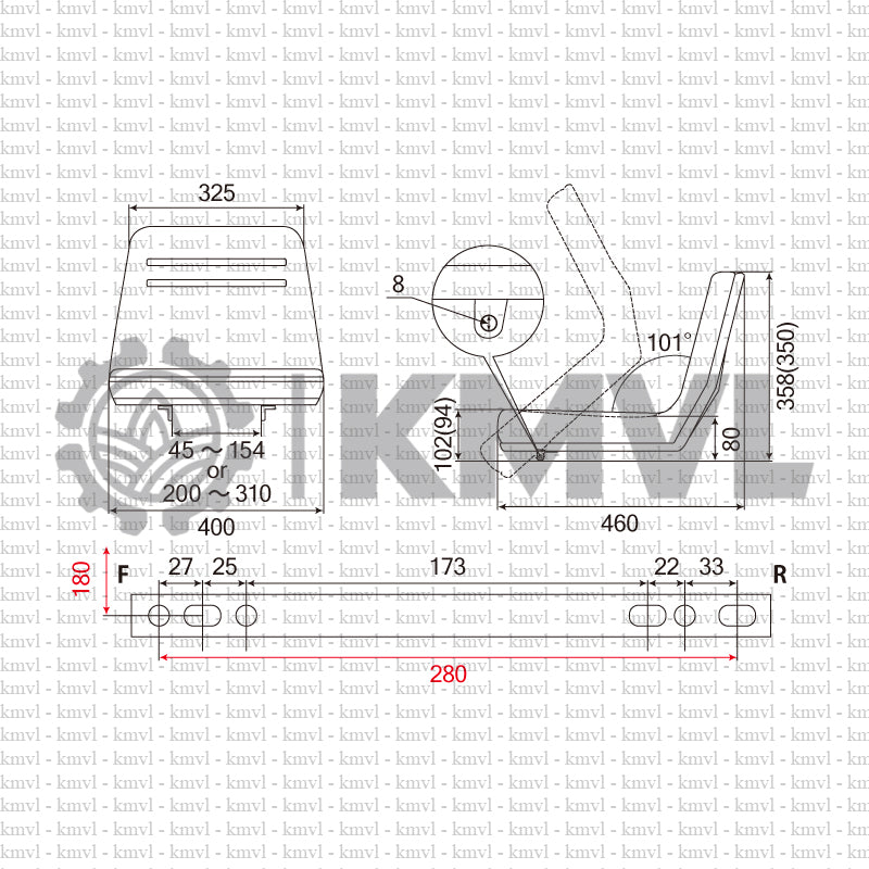 OPERATOR SEAT / OST0064S1 - Carrier Dump / Mini-Excavator less than 2t / Tractor etc.