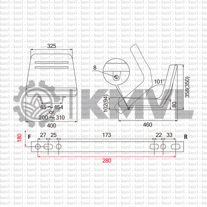 OPERATOR SEAT / OST0064S1 - Carrier Dump / Mini-Excavator less than 2t / Tractor etc.