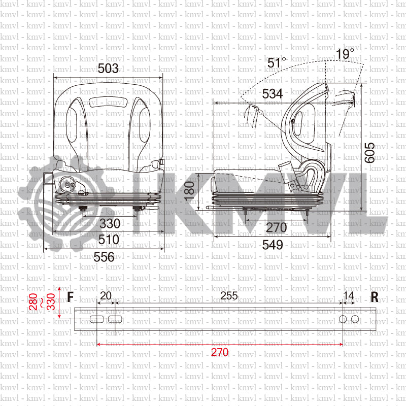 OPERATOR SEAT / OST0201S2 - Forklift for TOYOTA