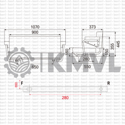 OPERATOR SEAT / OST1070T - Wheel Roller / Tire Roller etc.