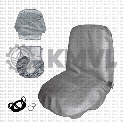 OPERATOR SEAT COVER / TOP&BOTTOM / OST1080G-SET - Excavator for 6t ~