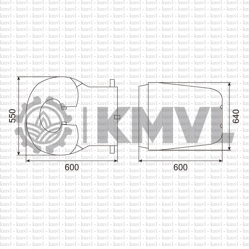 OPERATOR SEAT COVER / TOP&BOTTOM / OST1080G-SET - Excavator for 6t ~