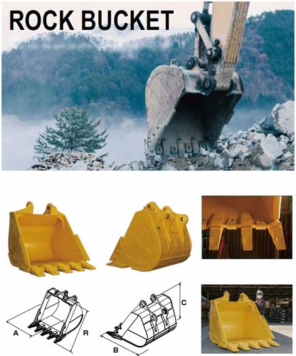 ROCK BUCKET 1560MM / 1.90M3 - RCB450PC / 40.0~45.0ton