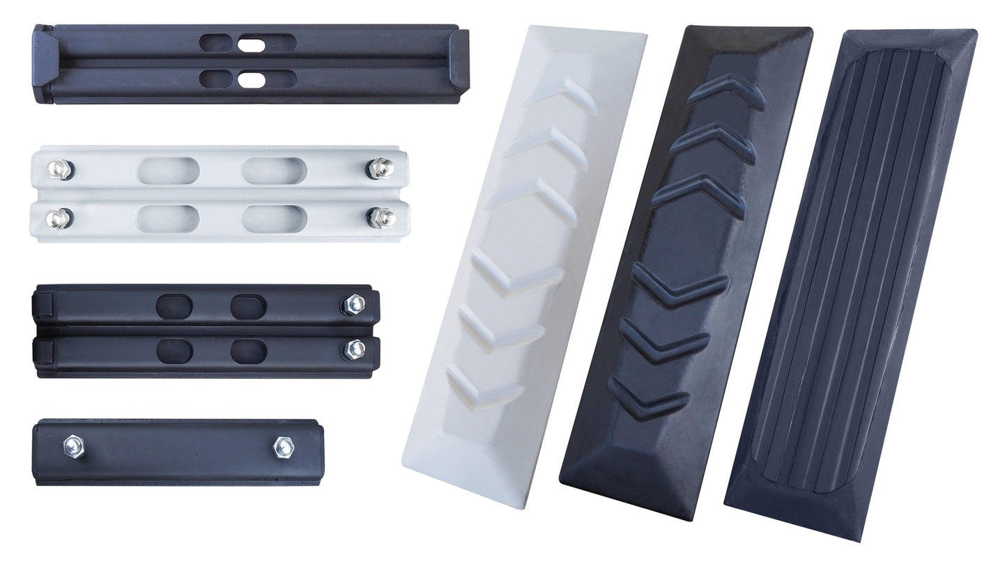 RUBBER PAD, BOLT AND HOOK - UC-RP135B-400-BH-BK